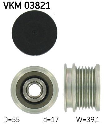 VKM03821 SKF Обгонная муфта генератора