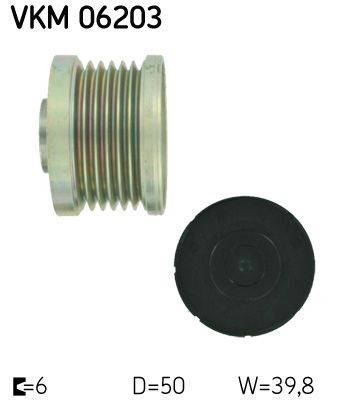 Купить VKM06203 SKF Шкив ремня генератора