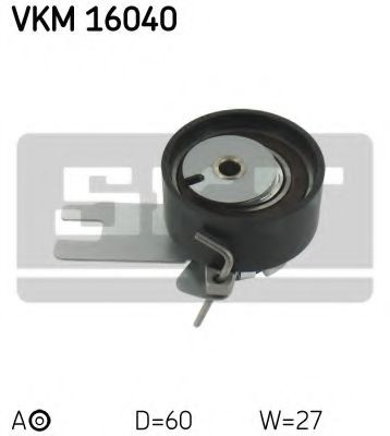 Ролик натяжителя ремня газораспределения SKF VKM16040 цена, от 7.92 USD