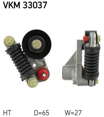 Роликовий модуль натяжителя ремня SKF VKM33037 цена, от 114.16 USD