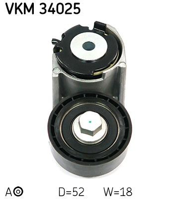 Роликовий модуль натяжителя ремня SKF VKM34025 цена, от 62.58 USD