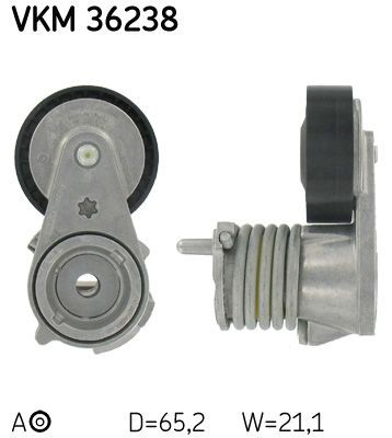Роликовий модуль натяжителя ремня SKF VKM36238 цена, от 40.74 USD