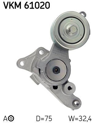 Ролик натяжителя приводного ремня SKF VKM61020