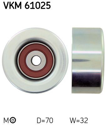 VKM61025 SKF Ролик приводного ремня, паразитный