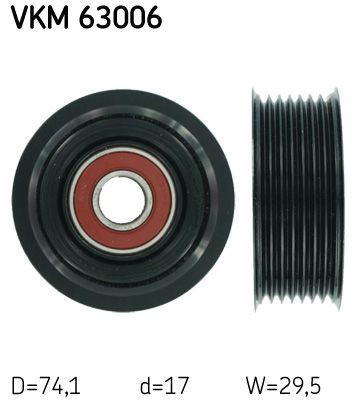 VKM63006 SKF Ролик приводного ремня, паразитный
