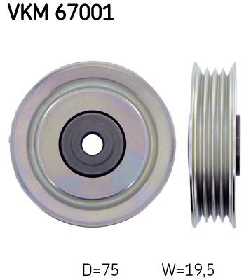 VKM67001 SKF Ролик натяжителя ремня агрегатов