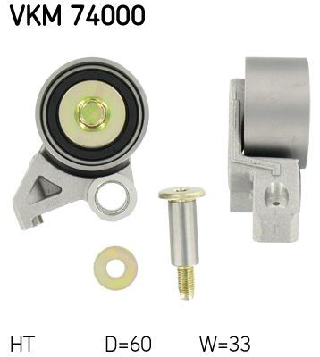 Ролик натяжителя ремня газораспределения SKF VKM74000 цена, от 27.25 USD
