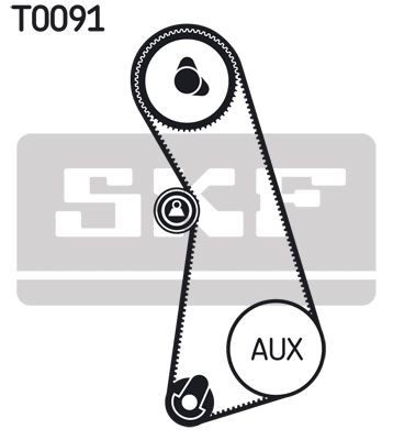 VKMA01002 SKF Комплект ремня ГРМ