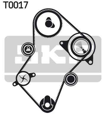 VKMA03244 SKF Комплект ремня ГРМ