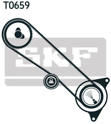 VKMA91719 SKF Комплект ремня ГРМ