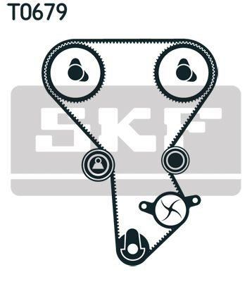VKMA94601 SKF Комплект ремня ГРМ