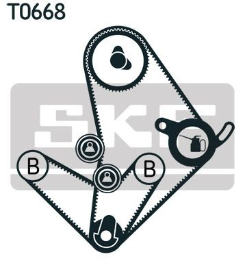 Купить VKMA95010 SKF Комплект ГРМ