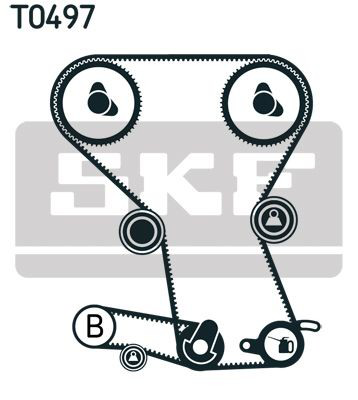 VKMA95023 SKF Комплект ремня ГРМ