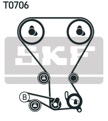 VKMA95959 SKF Комплект ремня ГРМ