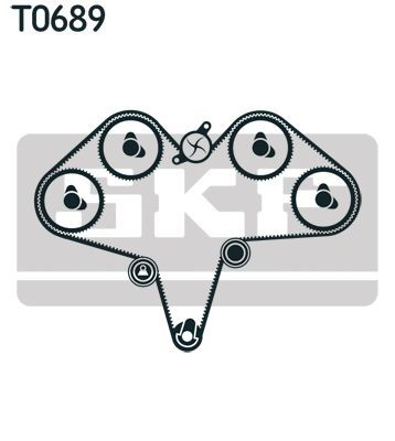 VKMA95973 SKF Комплект ремня ГРМ