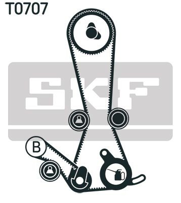 VKMA95975 SKF Комплект ремня ГРМ