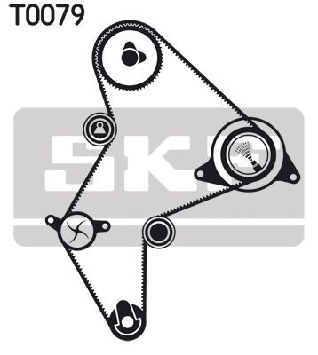 VKMA96219 SKF Комплект ремня ГРМ