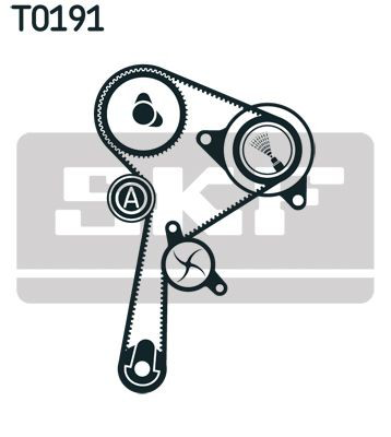ГРМ ремни, комплект SKF VKMC061341 цена, от 79.18 USD