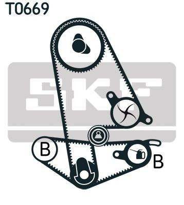 VKMC93600 SKF Комплект ремня ГРМ
