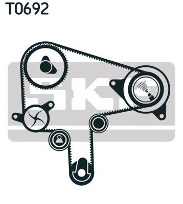 VKMC94912 SKF Комплект ремня ГРМ