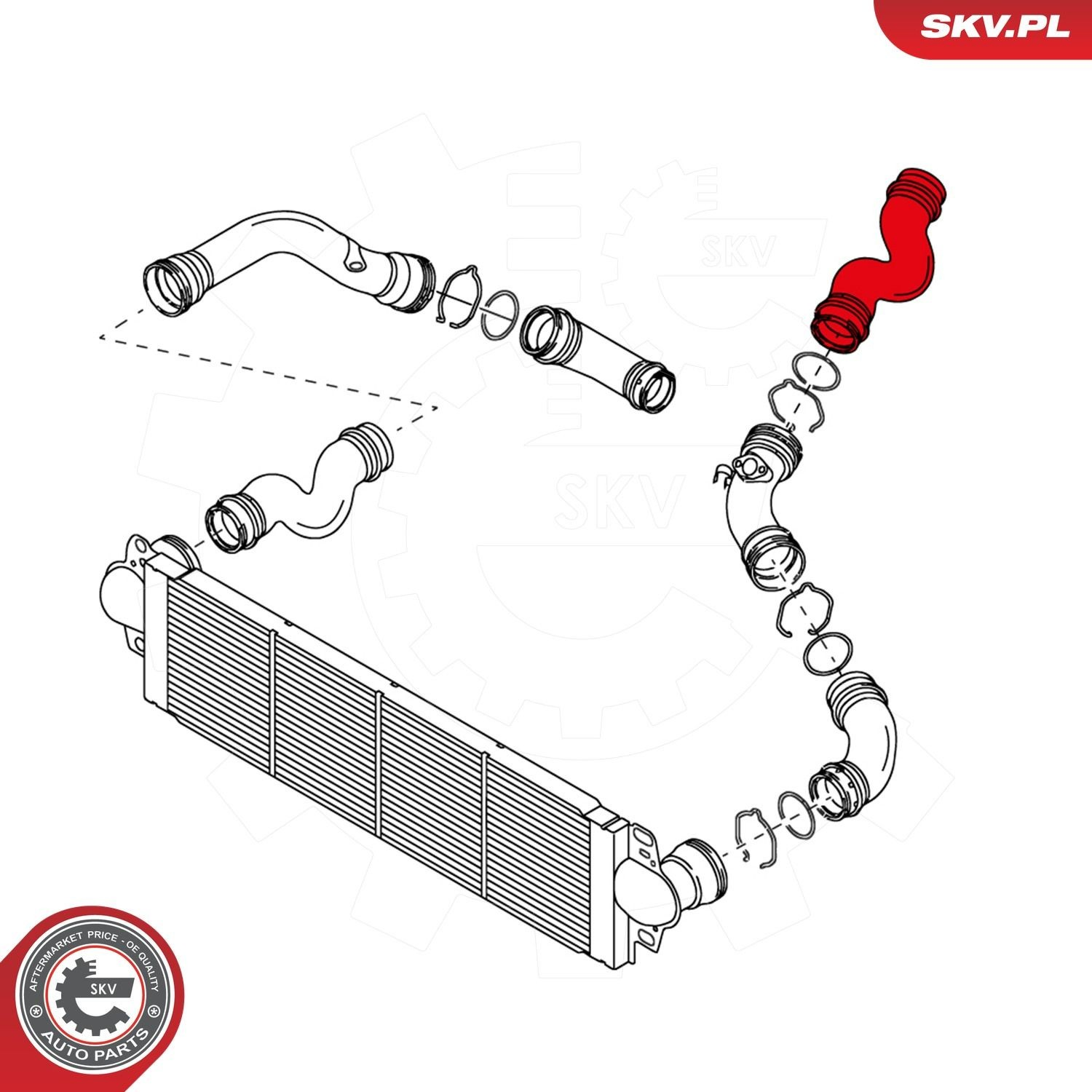 Купить 24SKV017 SKV Патрубок интеркулера