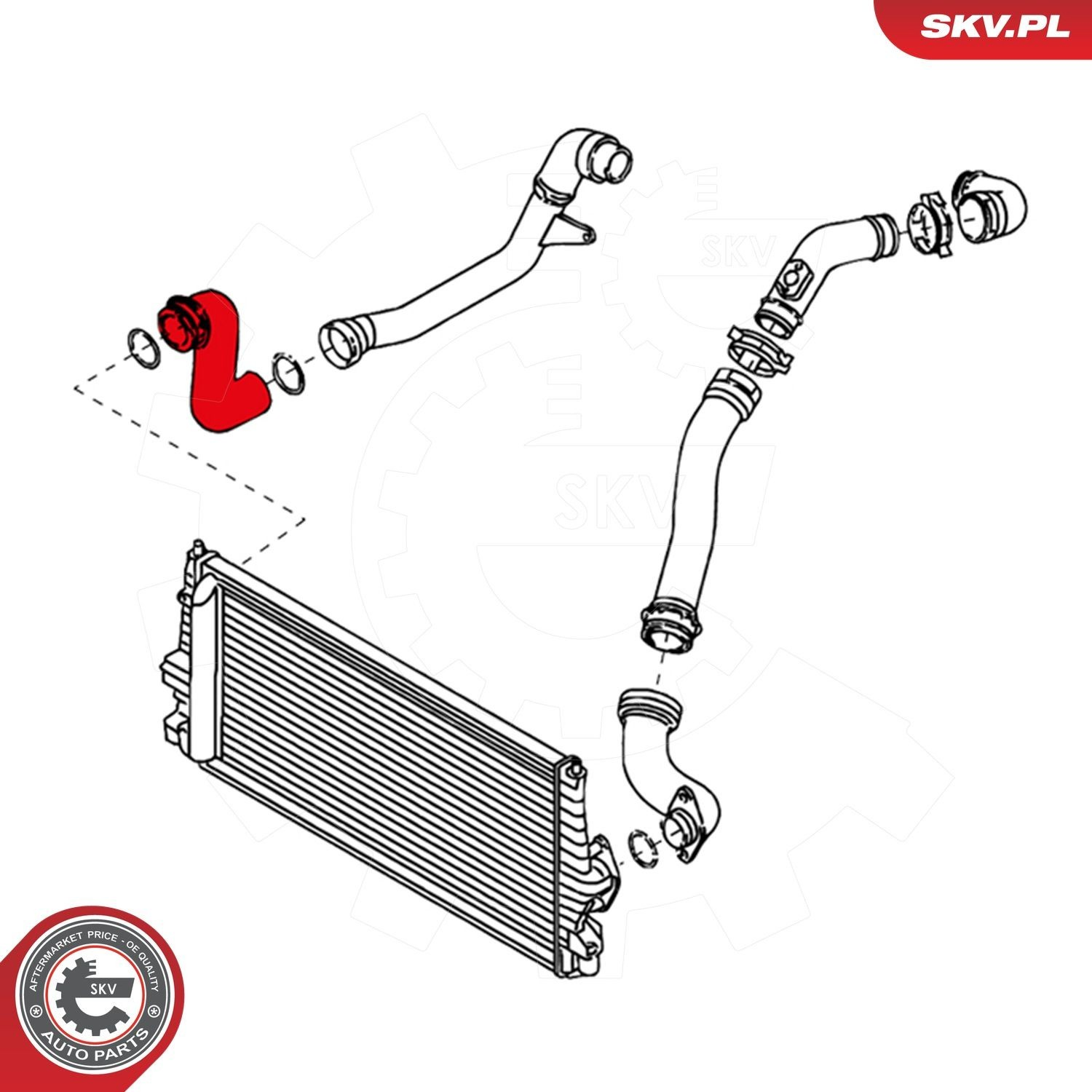 Купить 24SKV102 SKV Патрубок интеркулера