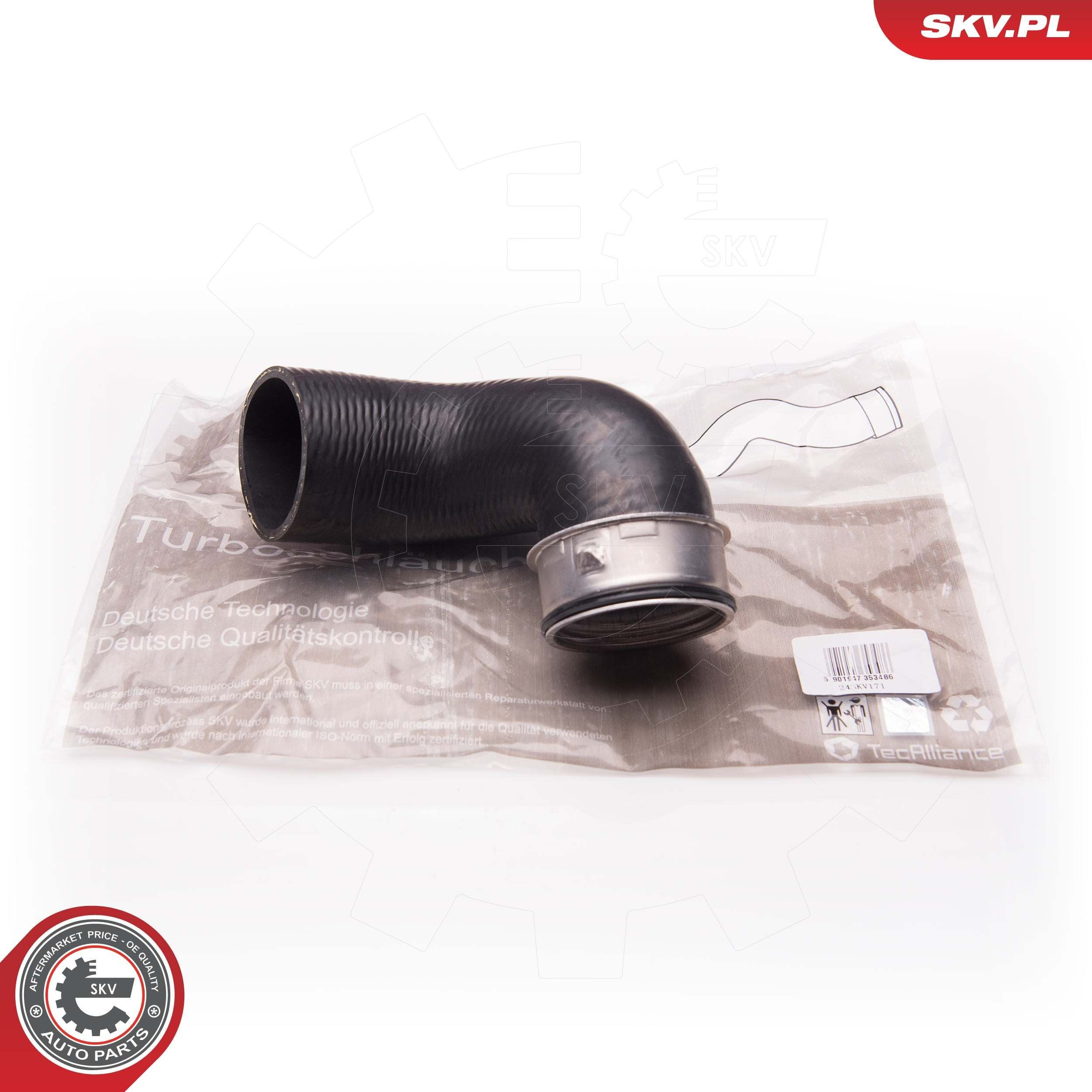 Шланг/патрубок интеркуллера SKV 24SKV171 цена, от 31.44 USD