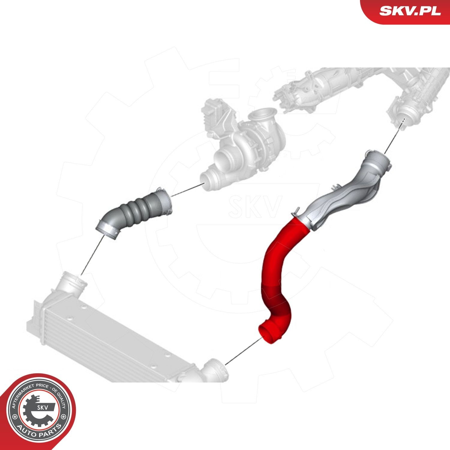 Патрубок интеркулера 24SKV521 SKV