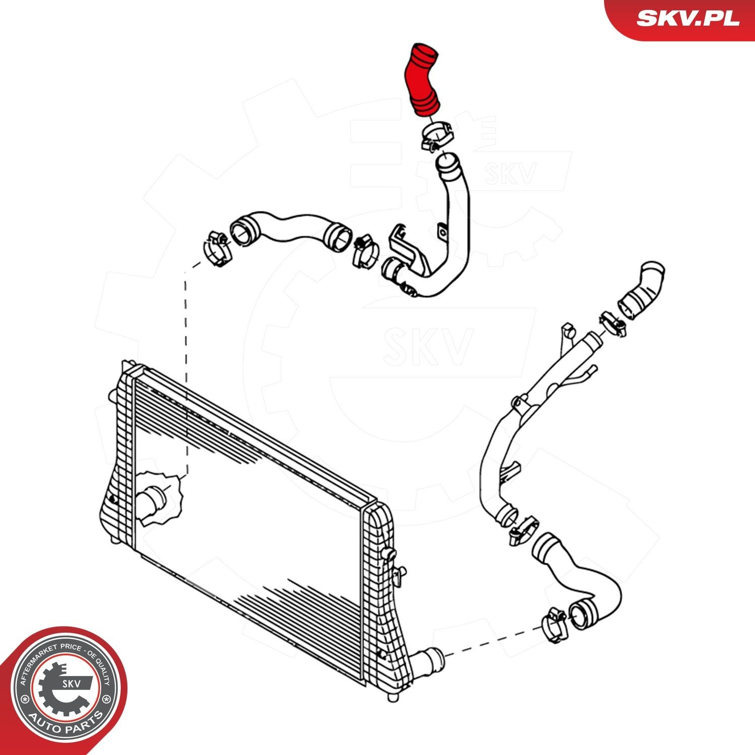 Патрубок интеркулера 24SKV646 SKV