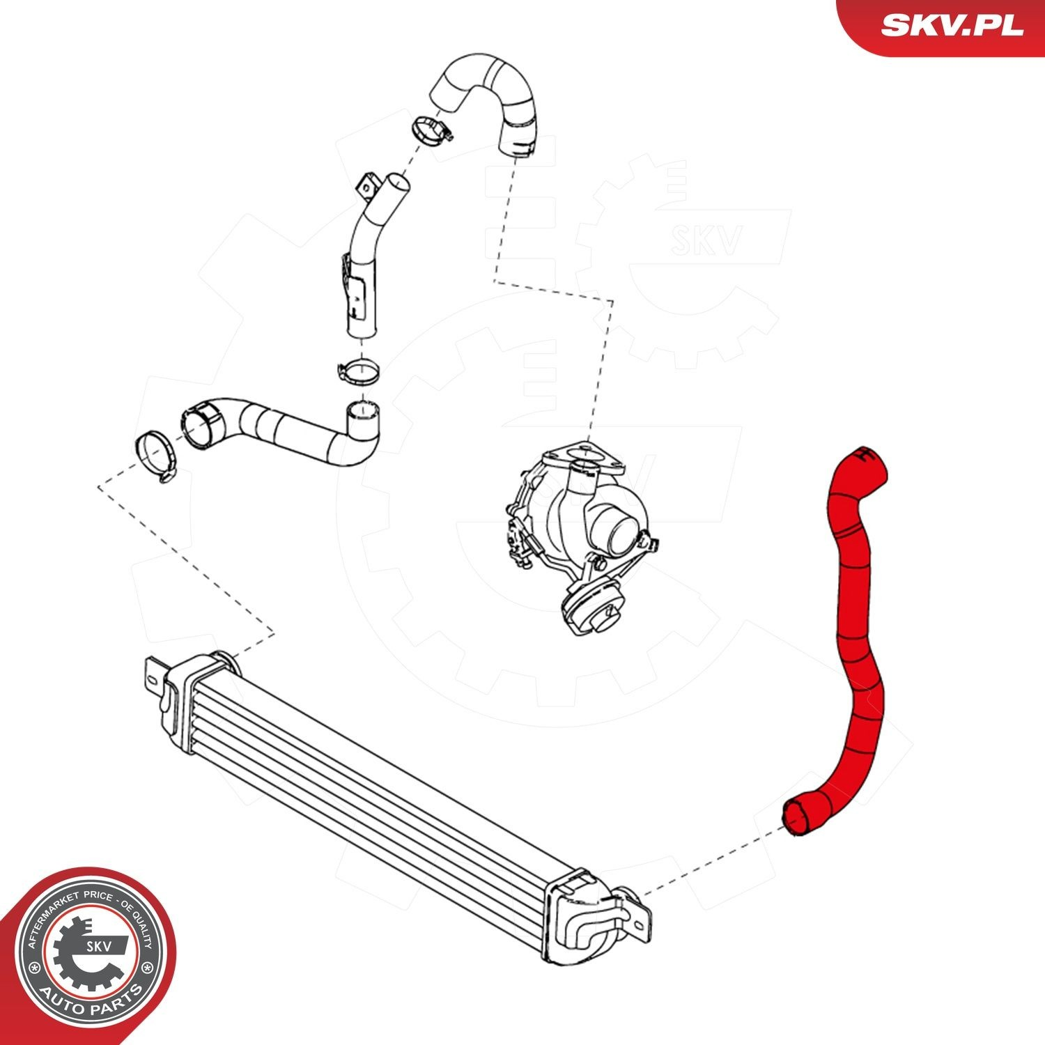 Купить 24SKV674 SKV Патрубок интеркулера