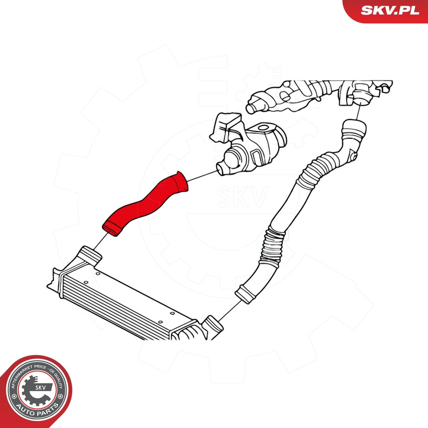 Купить 24SKV713 SKV Патрубок интеркулера