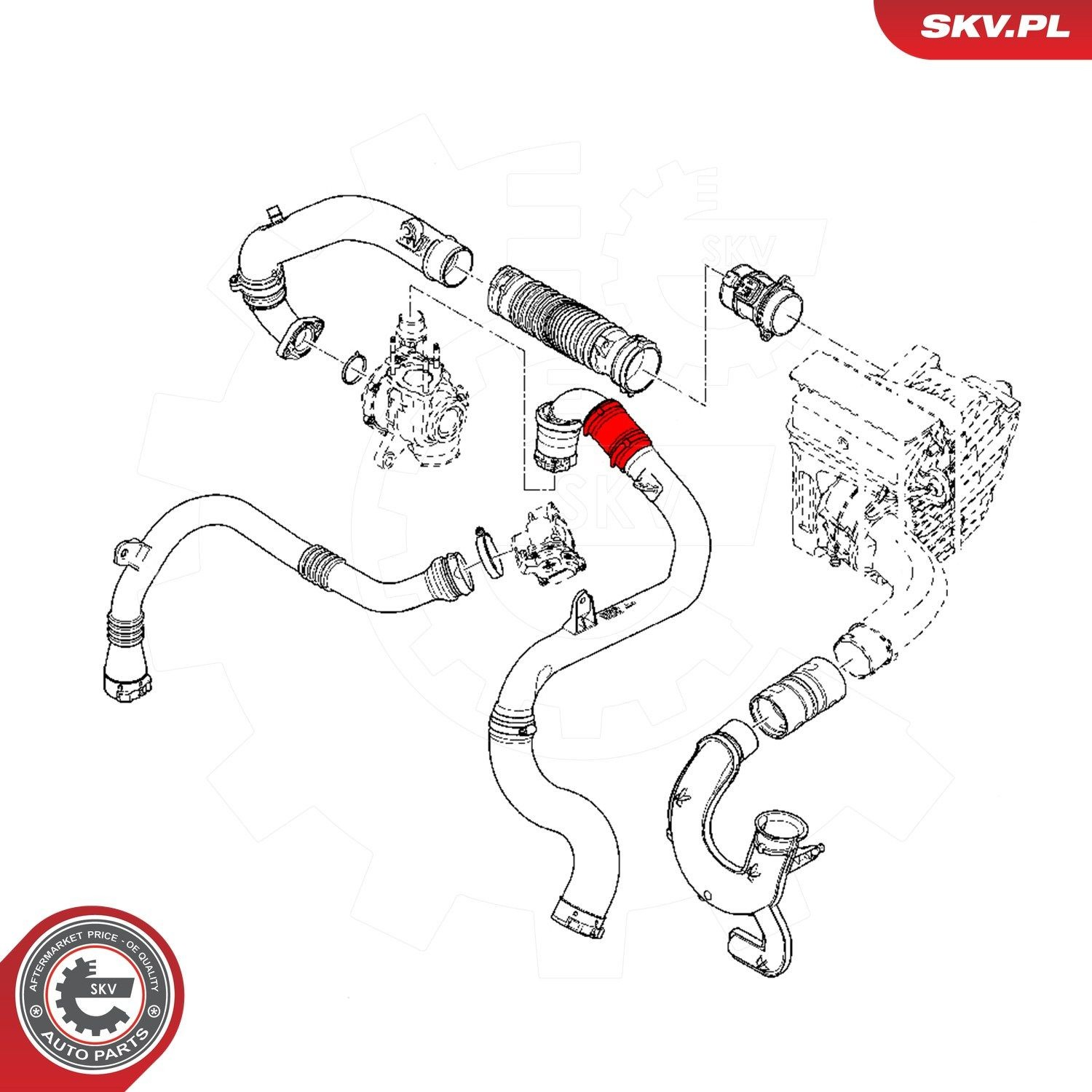 Шланг интеркуллера SKV 24SKV811