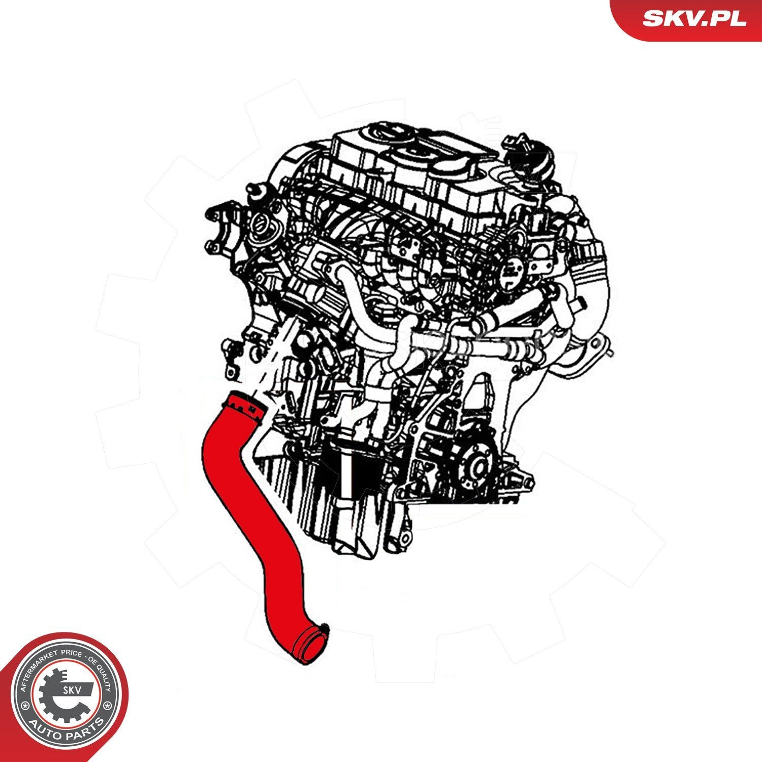Шланг интеркуллера SKV 24SKV870