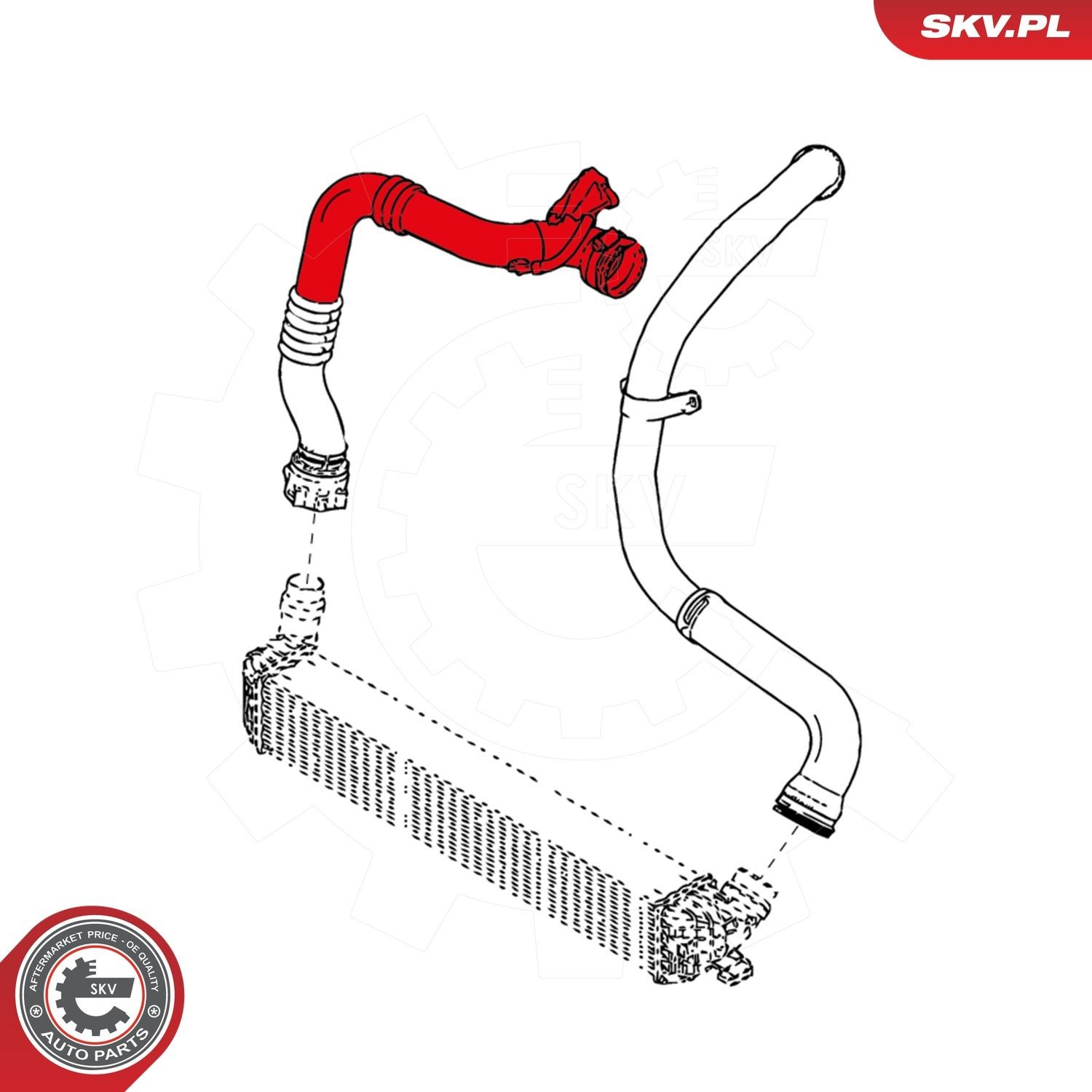 Патрубок интеркулера 24SKV881 SKV