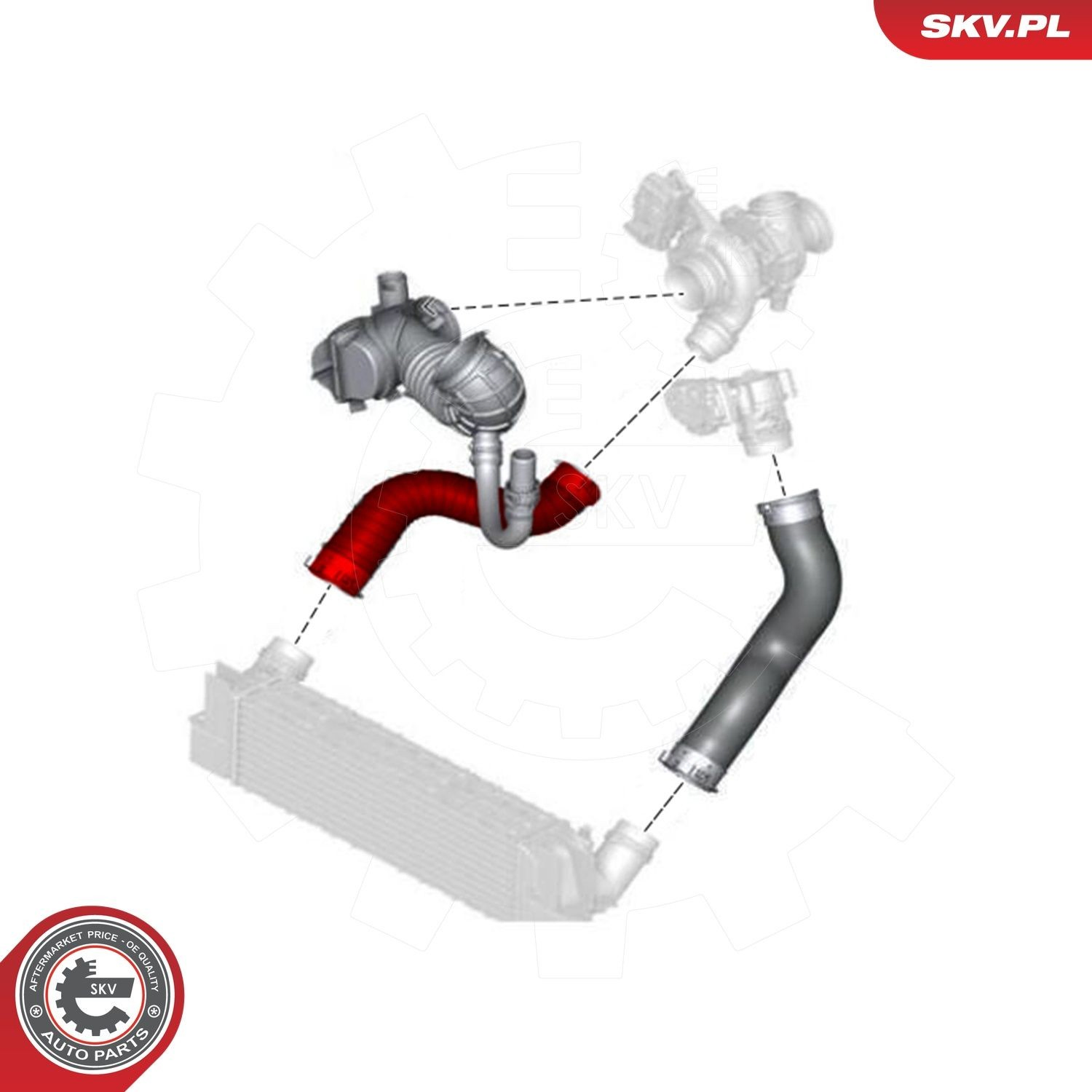 24SKV886 SKV Патрубок интеркуллера