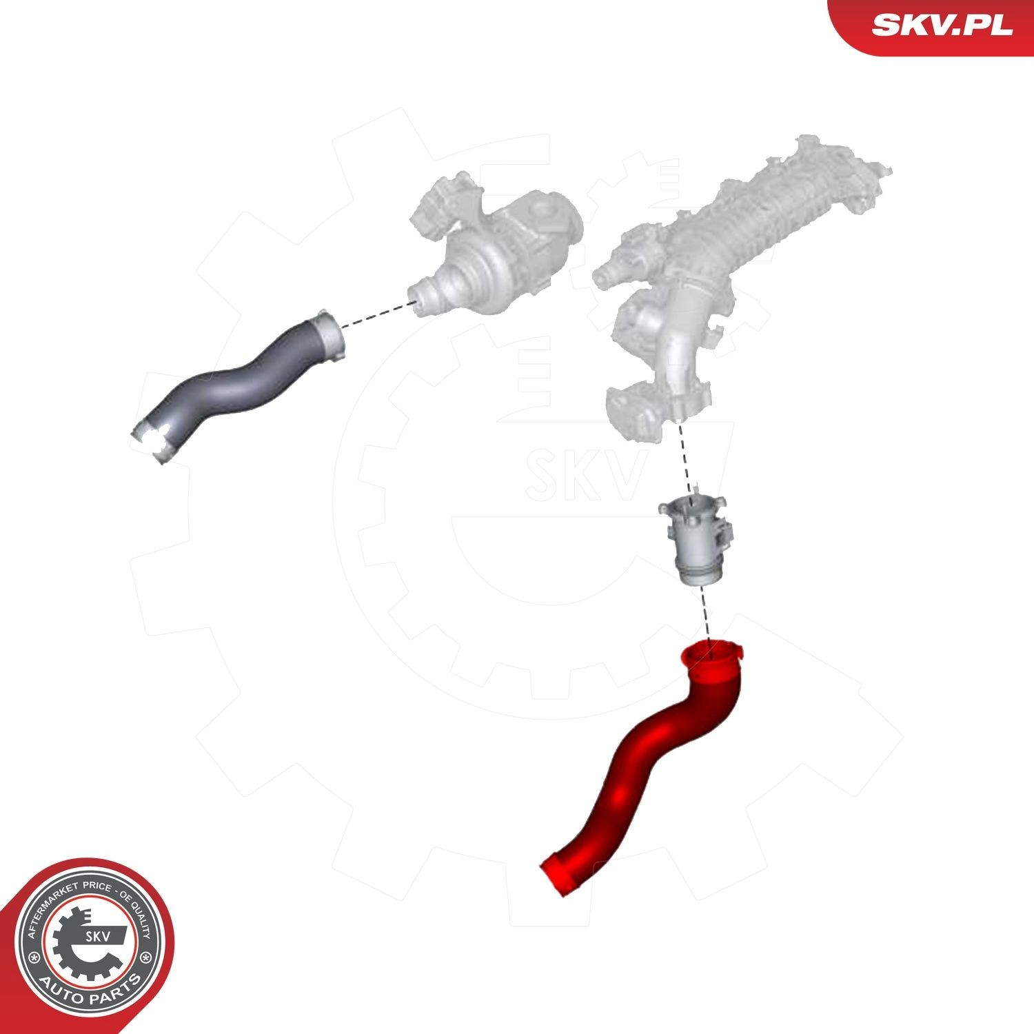 Патрубок дроссельной заслонки 24SKV890 SKV