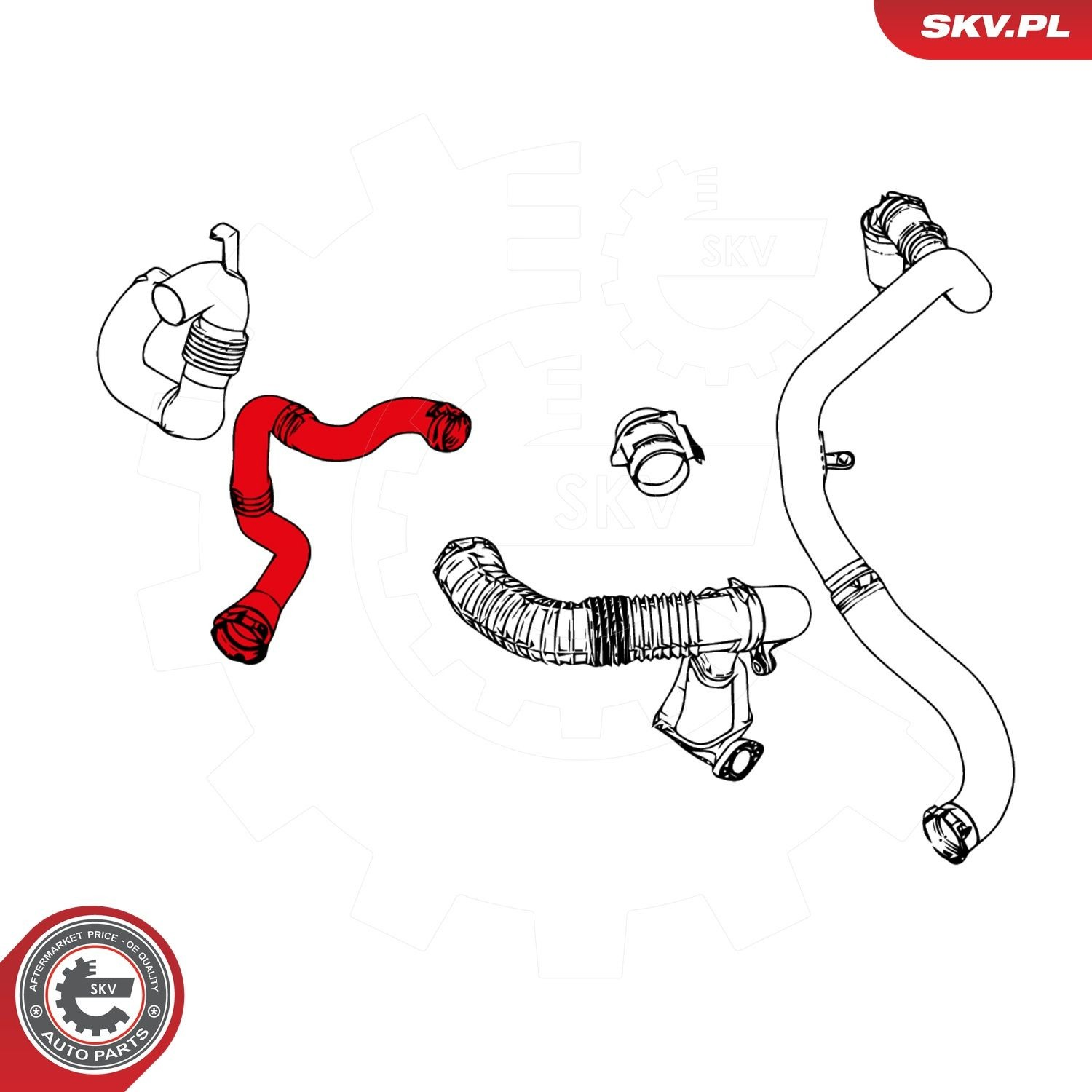 Купить 24SKV903 SKV Патрубок интеркулера