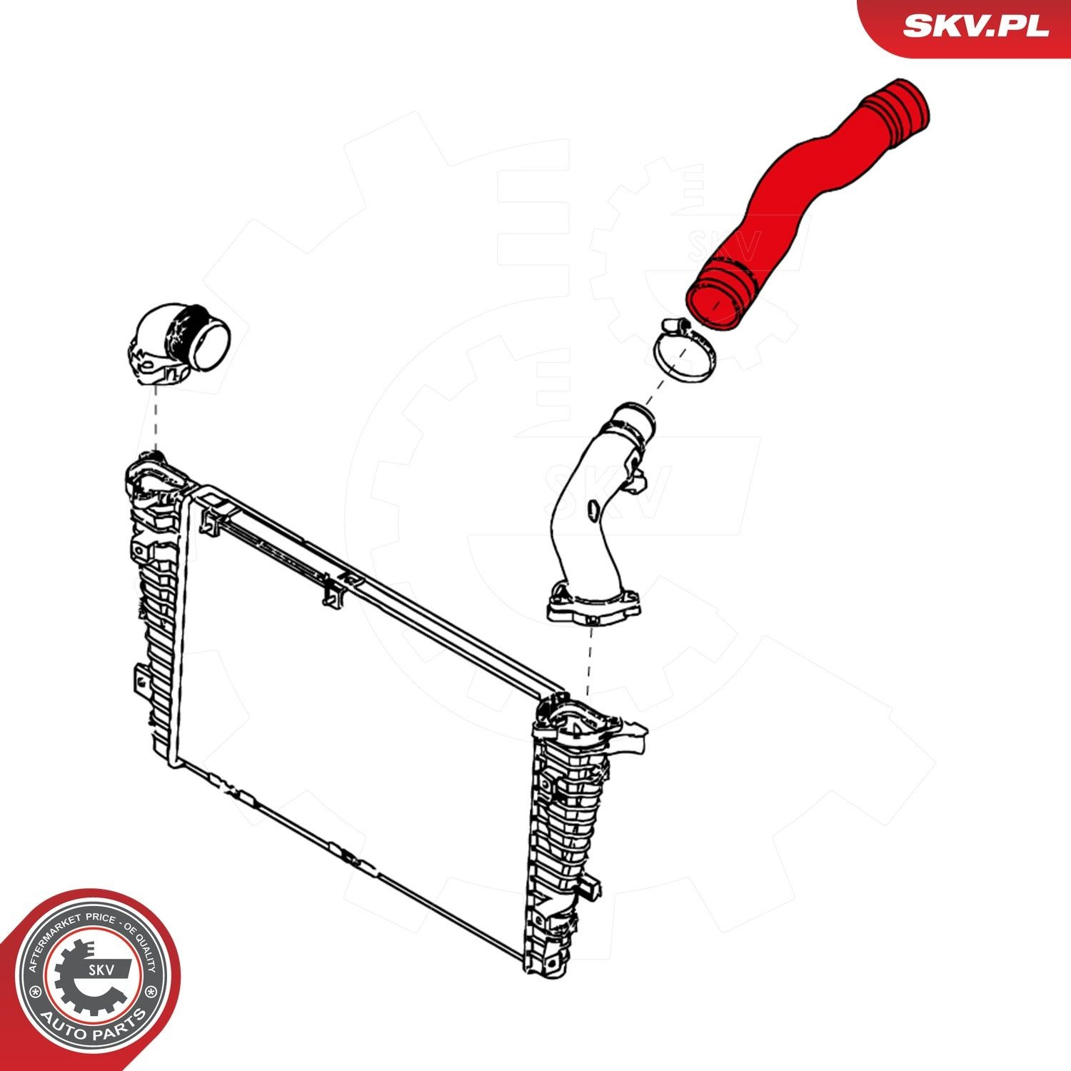 Купить 24SKV943 SKV Патрубок интеркулера