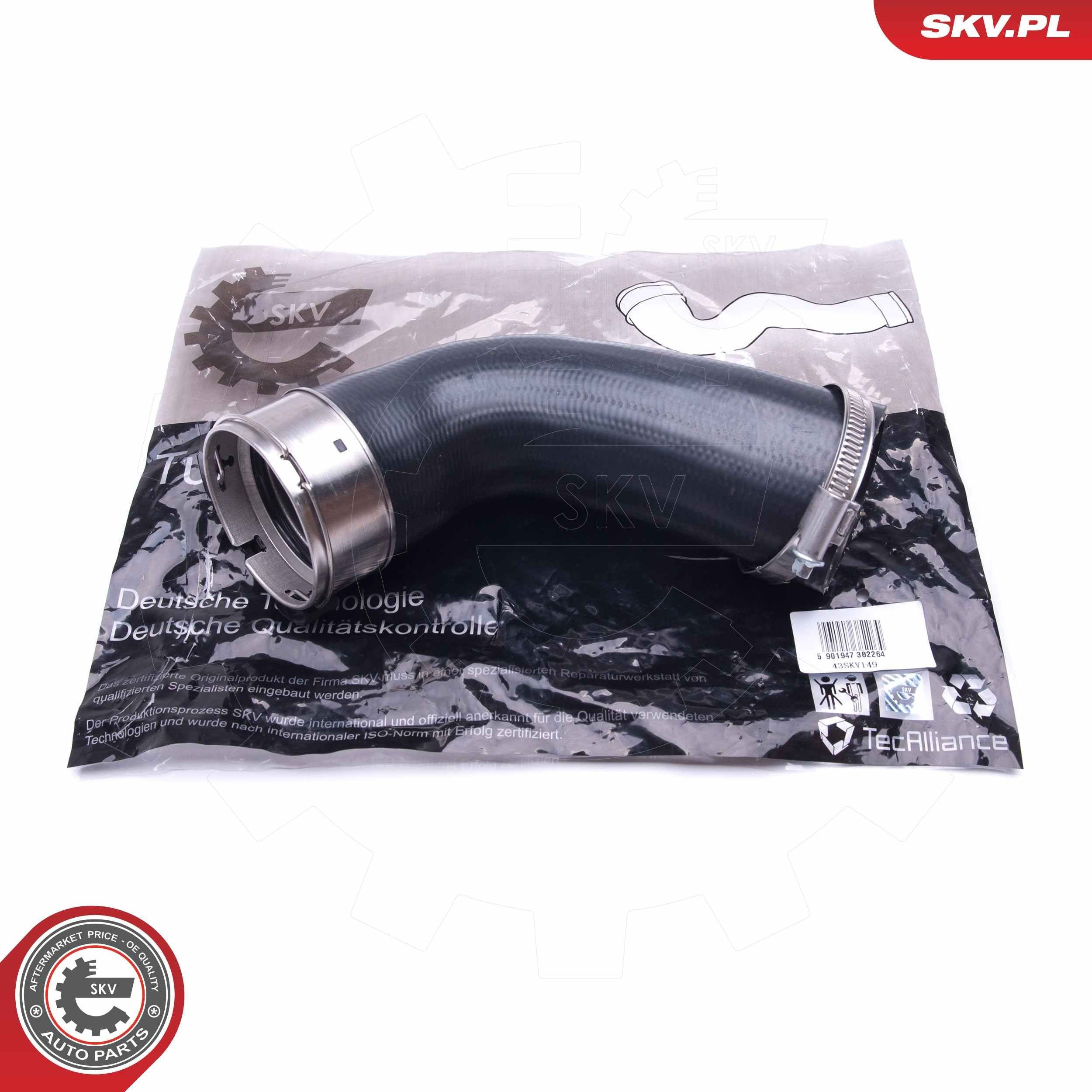 43SKV149 SKV Патрубок интеркуллера