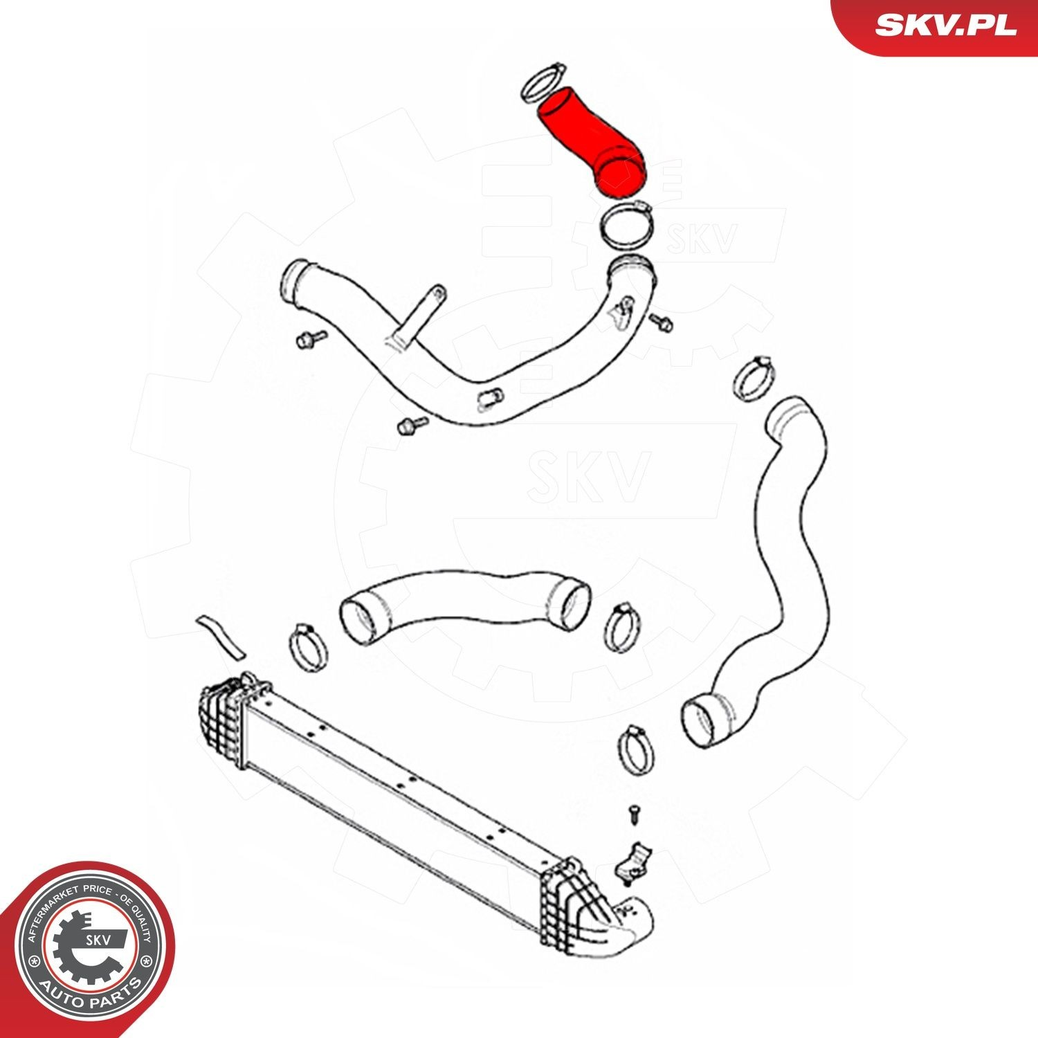 Шланг интеркуллера SKV 43SKV180