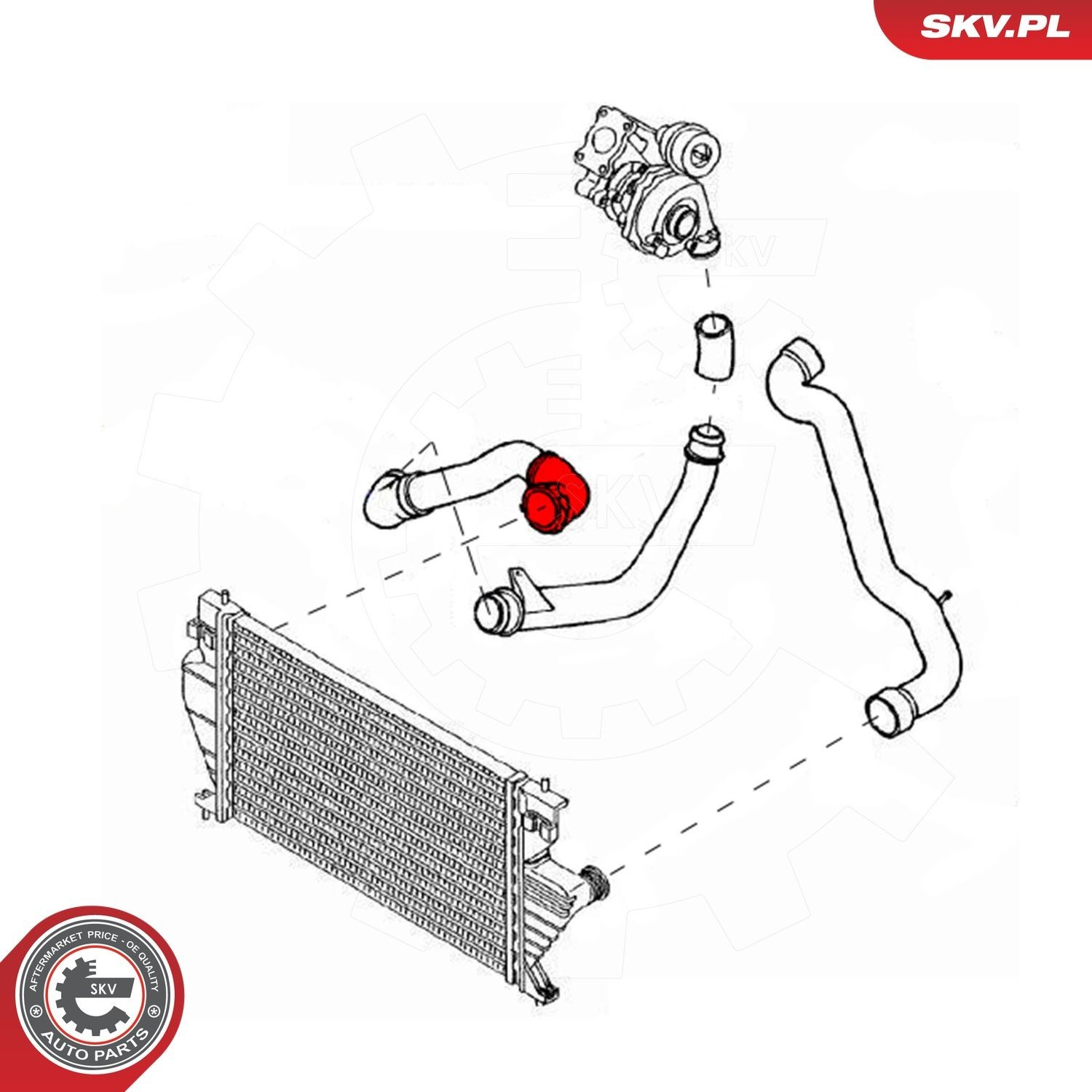 Шланг интеркуллера SKV 43SKV198