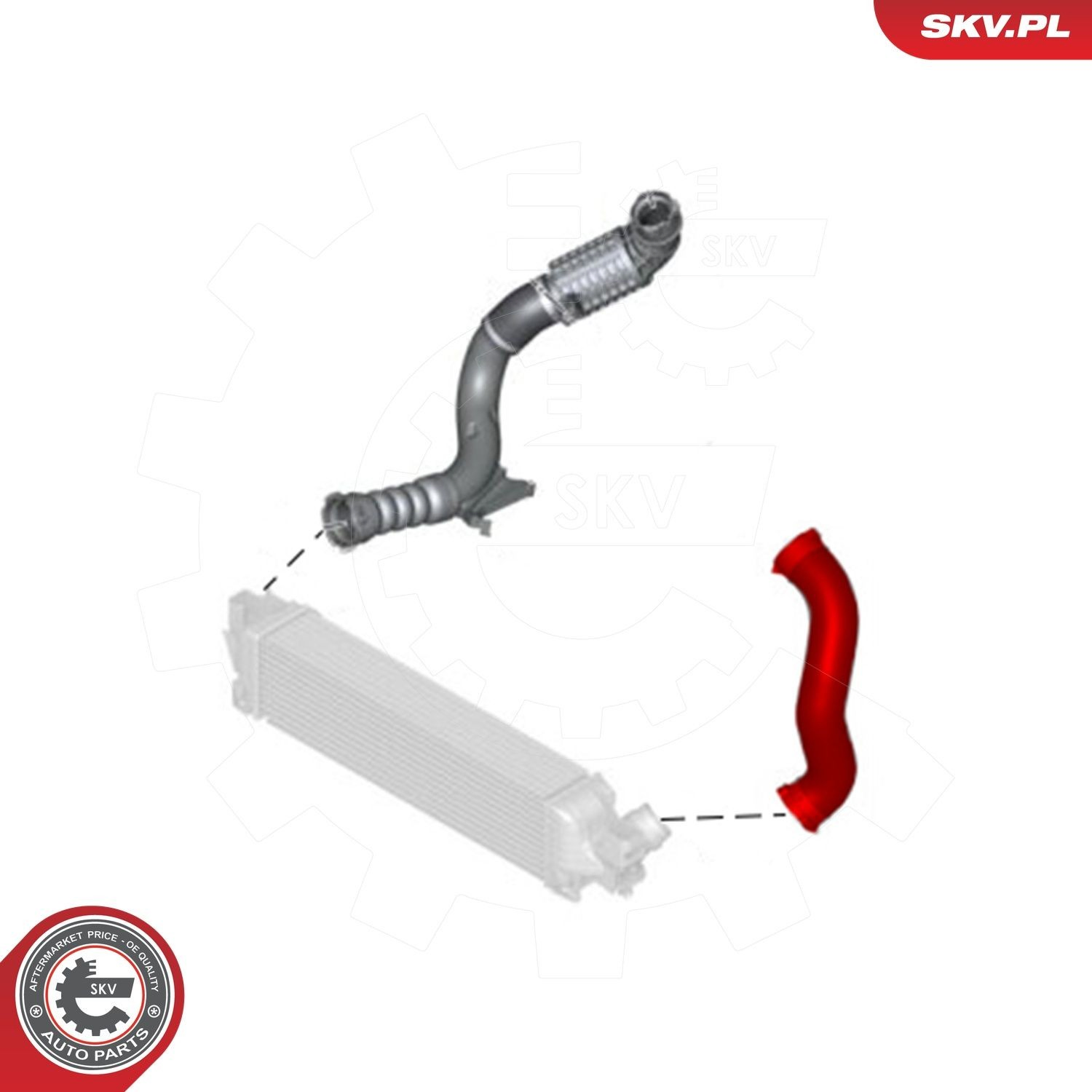 Патрубок интеркулера 43SKV277 SKV