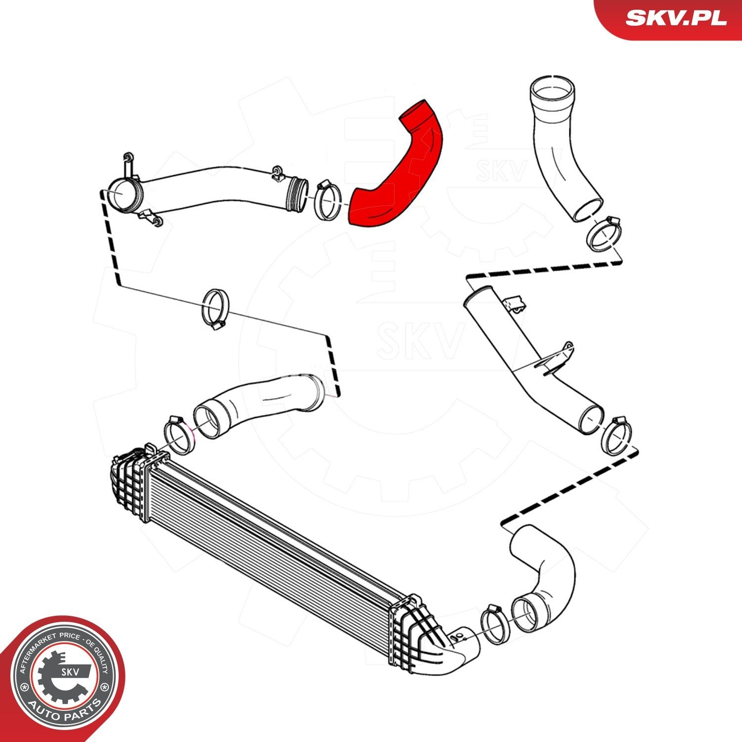 Патрубок интеркулера 43SKV311 SKV