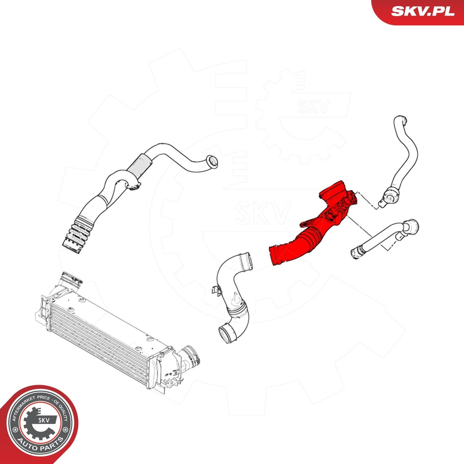 43SKV325 SKV Патрубок интеркуллера