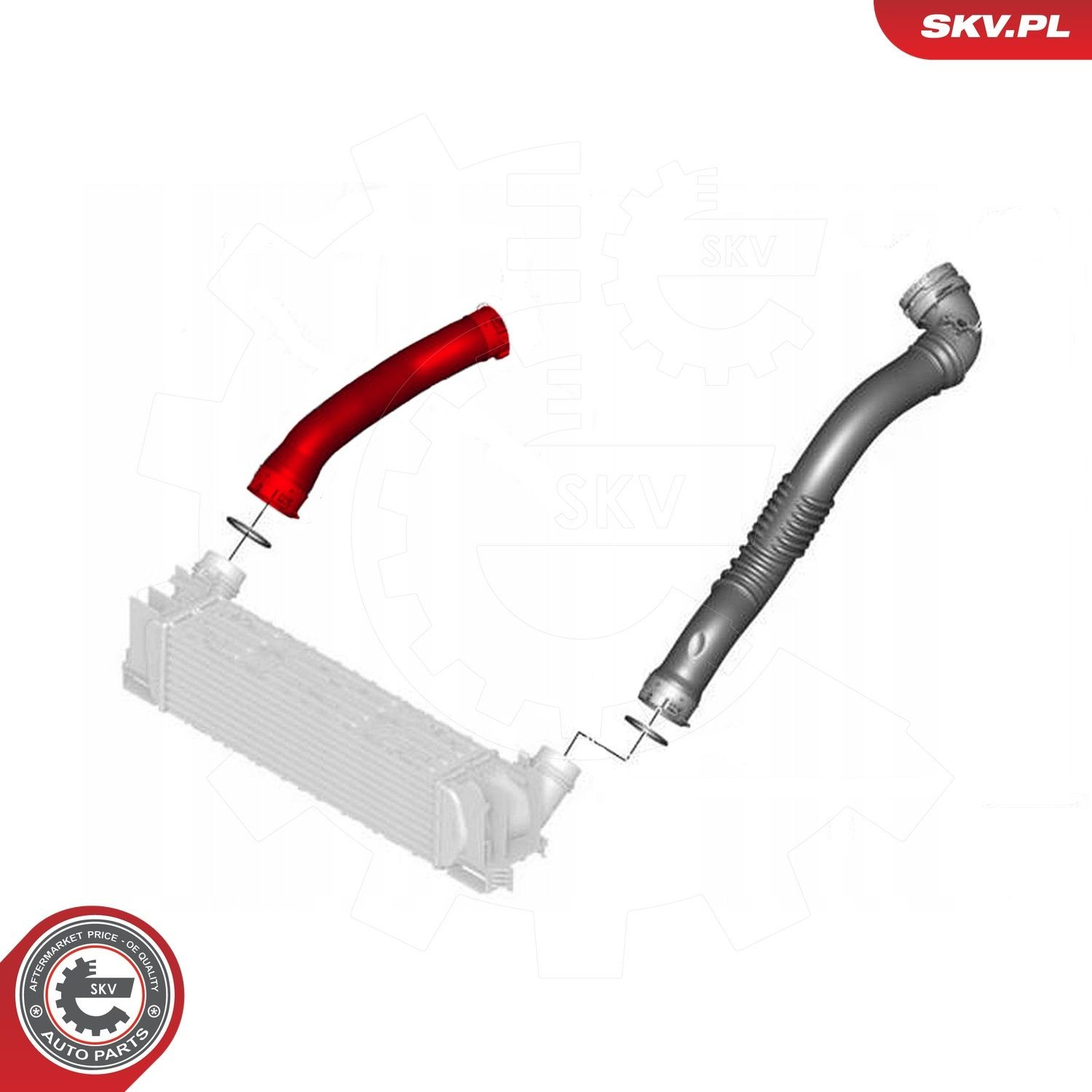 Патрубок интеркулера 43SKV328 SKV