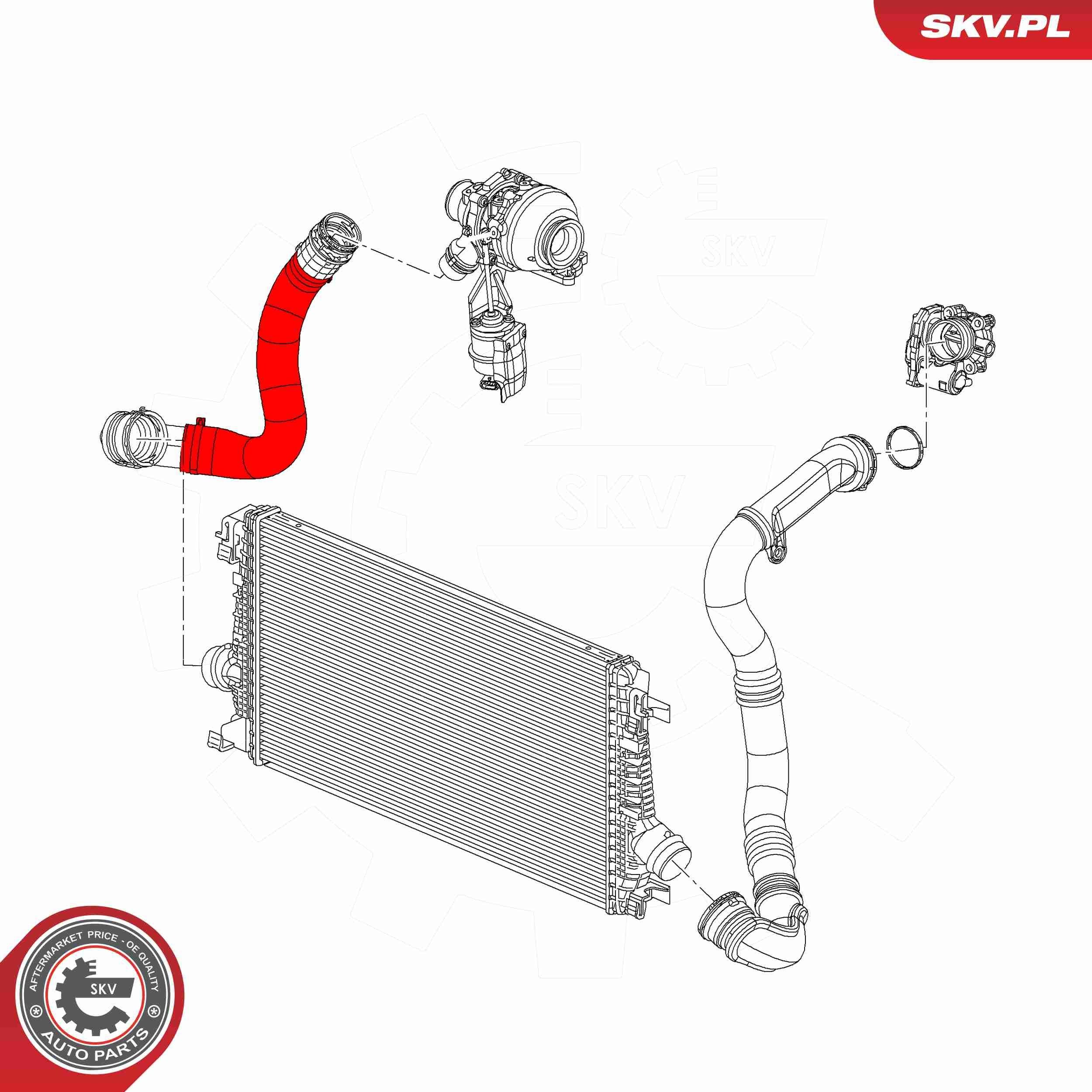 43SKV373 SKV Патрубок интеркуллера