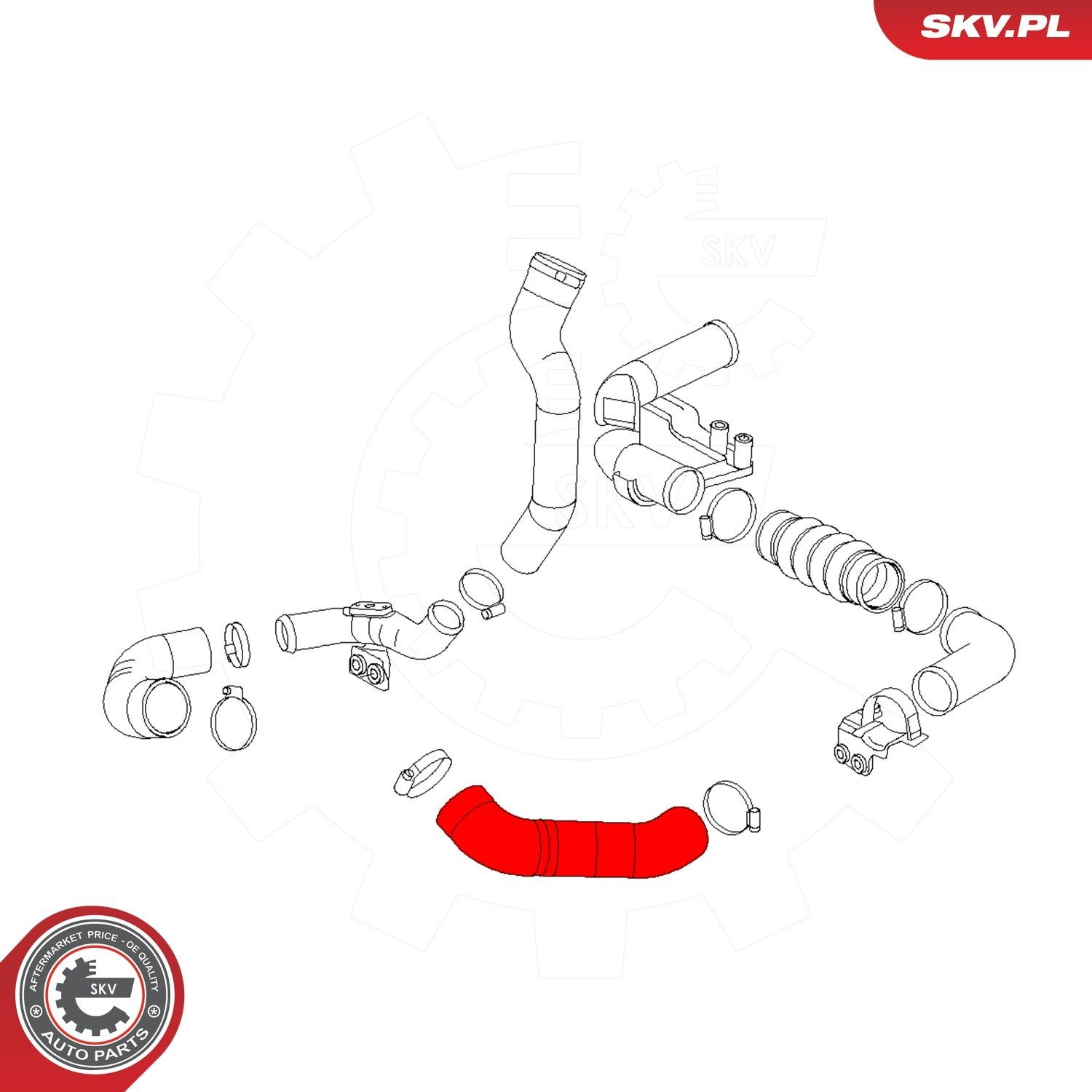 43SKV378 SKV Патрубок интеркуллера