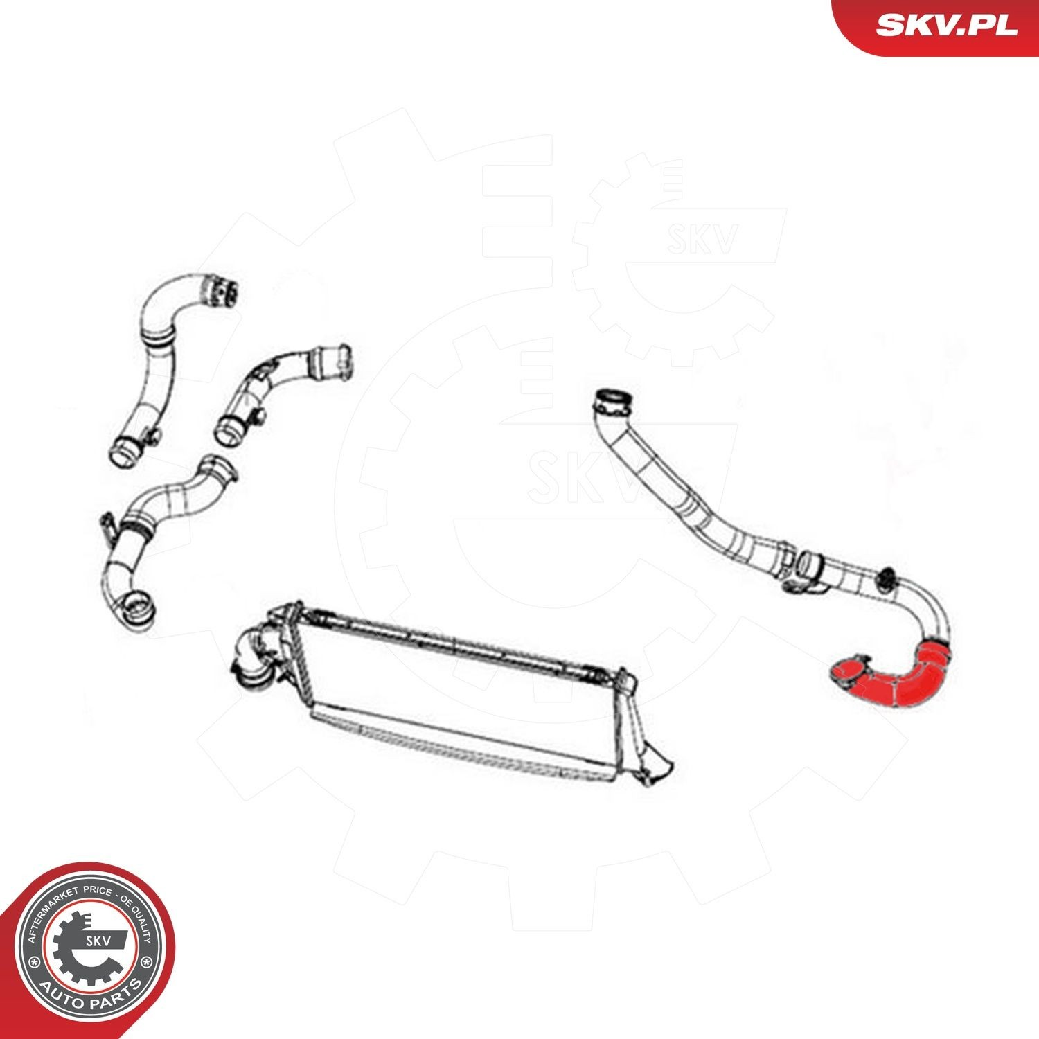 Шланг интеркуллера SKV 43SKV380