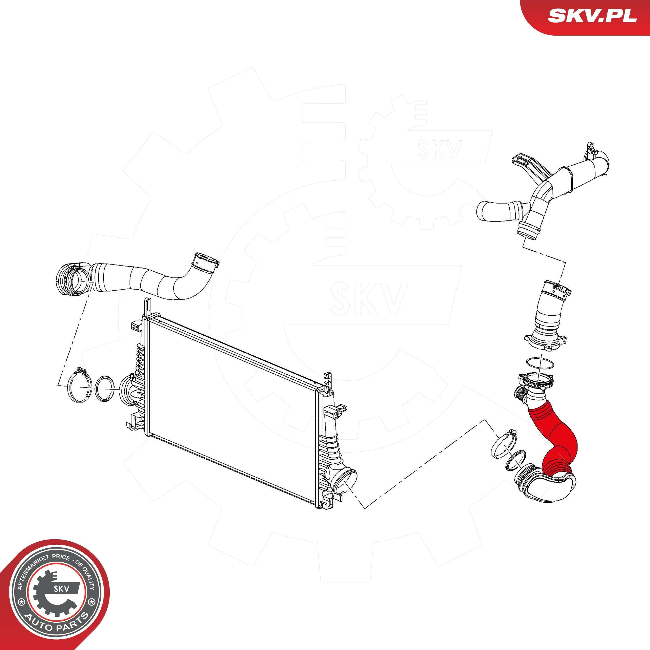 Шланг интеркуллера SKV 43SKV384