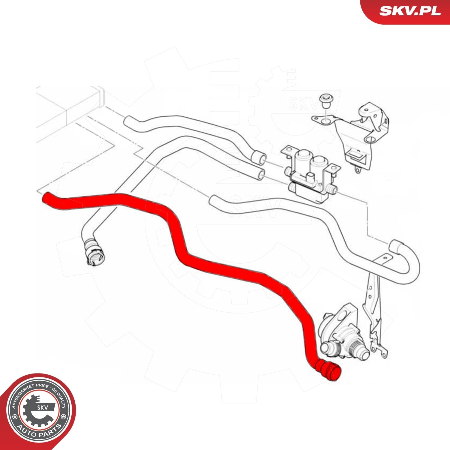 Купить 43SKV637 SKV Трубопроводы и шланги системы охлаждения